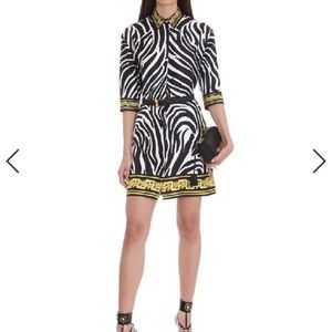 Versace Woman’s Dress / Shirt / Mini Dress. Amazing Cond. Zebra Print, AUTHENTIC